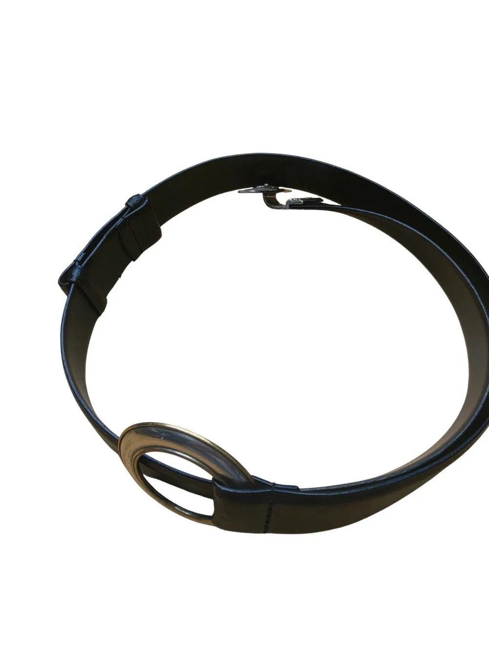 Vintage Chicos Black Leather Adjustable Belt S/M